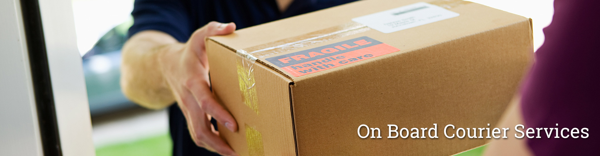 On board courier services